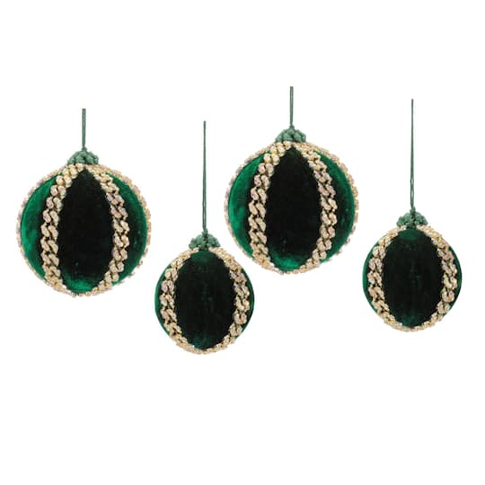 Melrose Shimmer Ball Ornaments Set